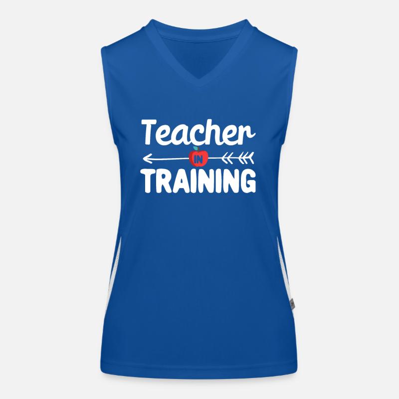 Teacher in training Funny School Kindergarten Women's Functional Contrast Tank Top