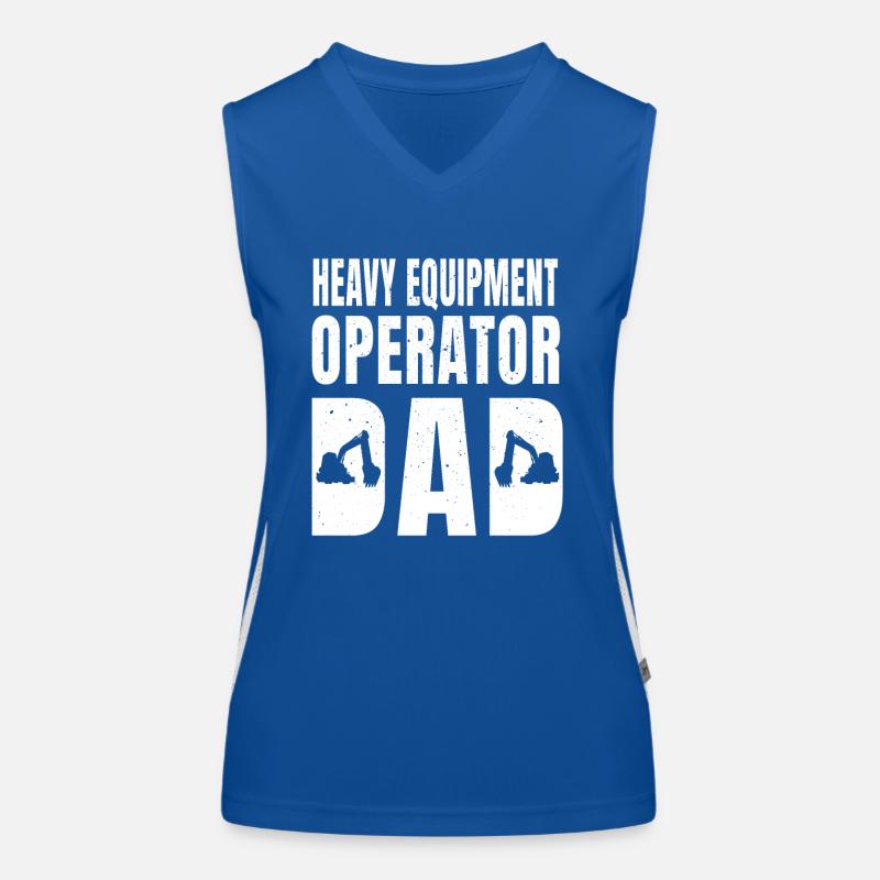 Baggerfahrer Papa Geschenk Funktionelles Kontrast-Tank Top für Frauen