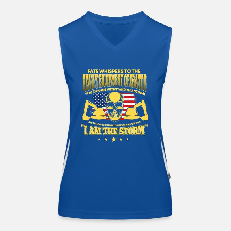 Great excavator driver saying Women's Functional Contrast Tank Top
