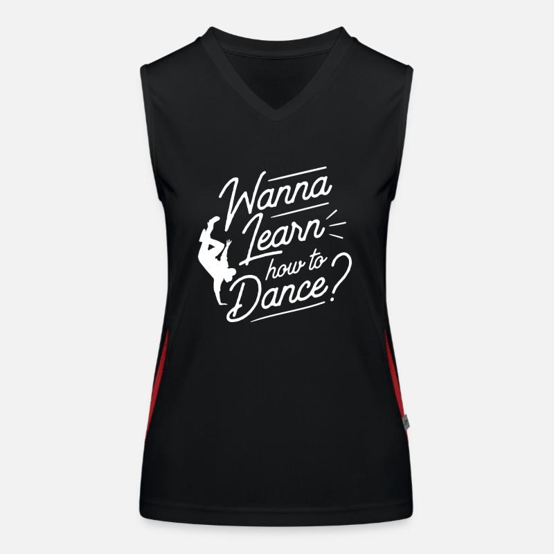 Voulez-vous apprendre à danser professeur de danse à l’école de danse Débardeur respirant contrasté Femme