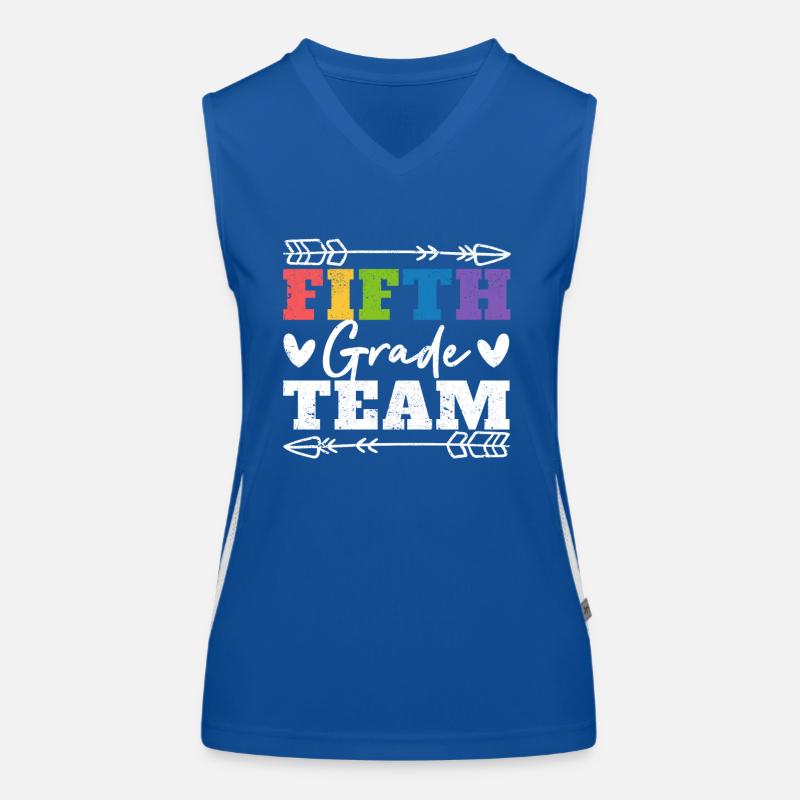 5. Klasse Team Figth Class Teacher Student Back Funktionelles Kontrast-Tank Top für Frauen