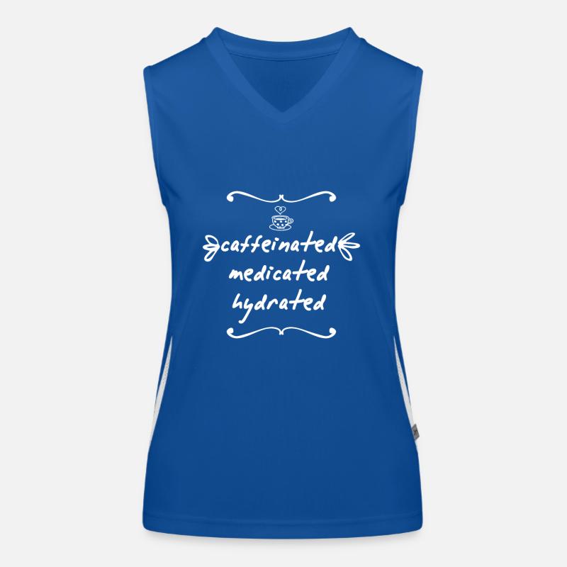 Caffeinated Medicated Hydrated Women's Functional Contrast Tank Top