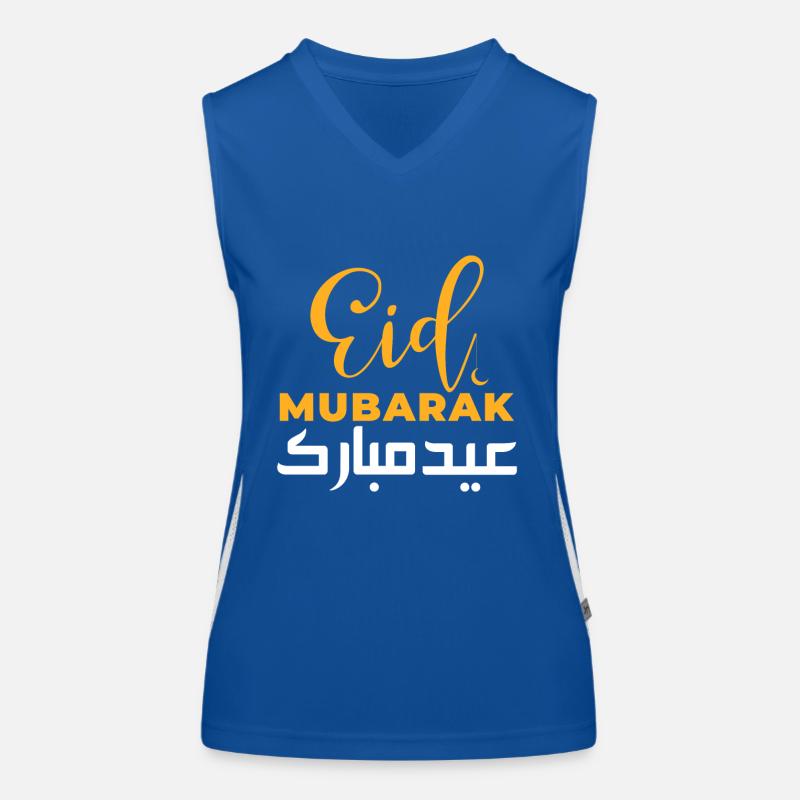 Eid Mubarak Eid Al Fitr Muslime Funktionelles Kontrast-Tank Top für Frauen