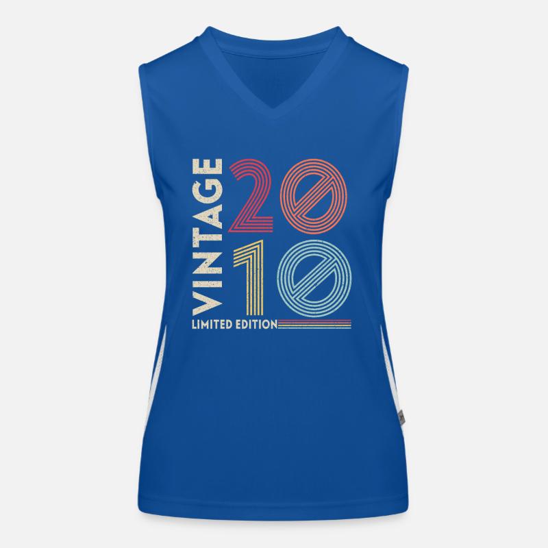 VINTAGE 2010 Funktionelles Kontrast-Tank Top für Frauen