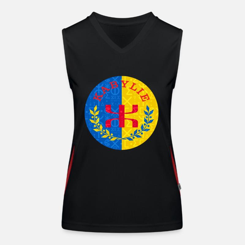 Kabylie flag - Tifinagh script Women's Functional Contrast Tank Top
