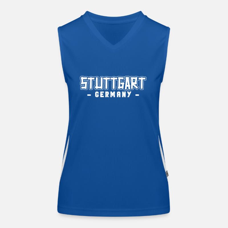 Stuttgartererin Stuttgarterer Stuttgarter Funktionelles Kontrast-Tank Top für Frauen