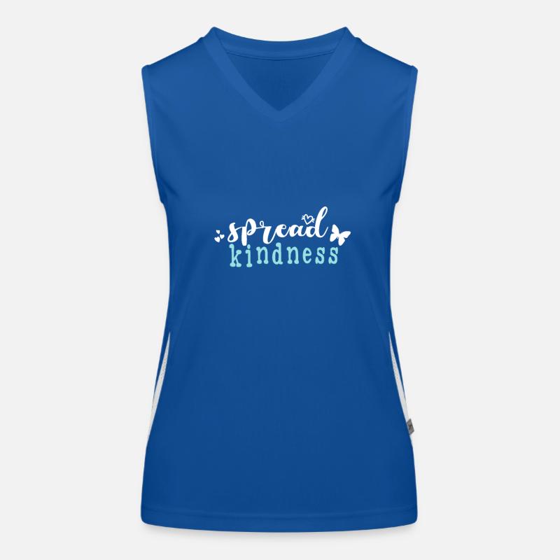 Spread Kindness Statement Funktionelles Kontrast-Tank Top für Frauen