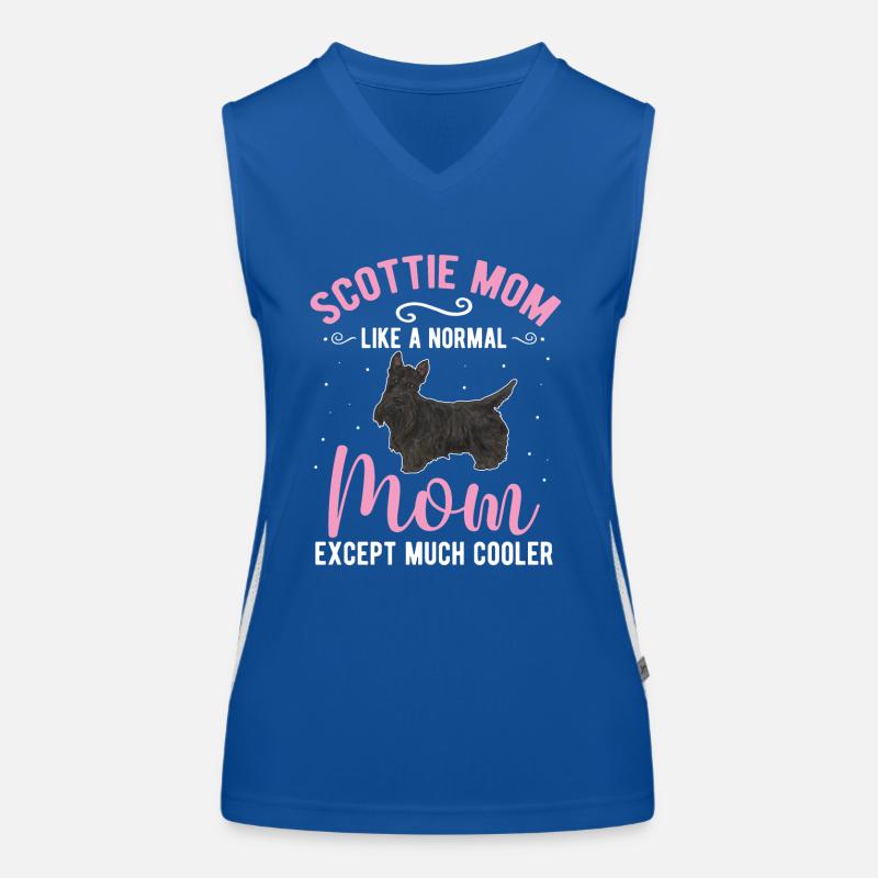 Scottish Terrier Scottie Dog Women's Functional Contrast Tank Top