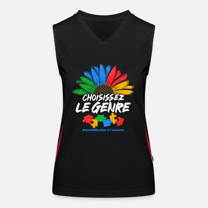 Autism Autism Gift Women's Functional Contrast Tank Top