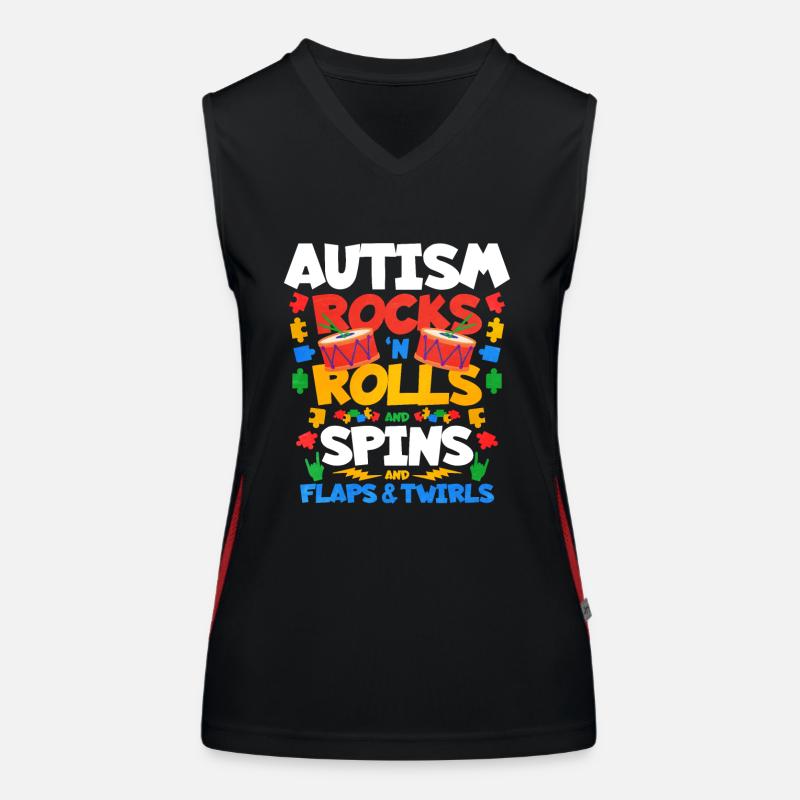 Autism Autism Gift Women's Functional Contrast Tank Top