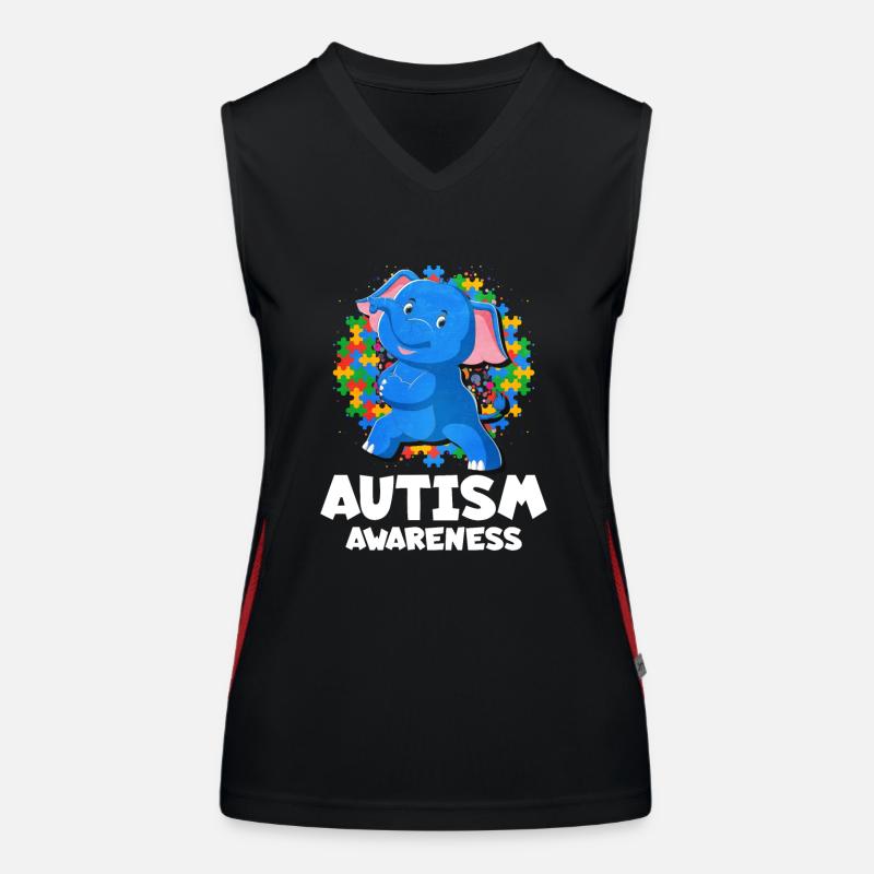 Autism Autism Gift Women's Functional Contrast Tank Top