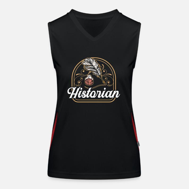 Historiker Geschichtslehrer Historik Geschichte Funktionelles Kontrast-Tank Top für Frauen