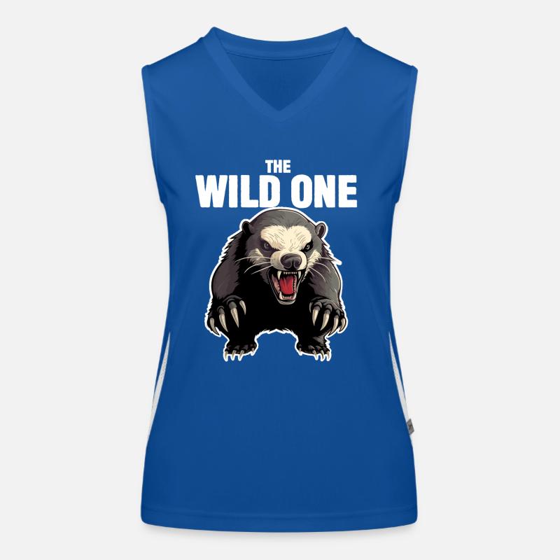 Honigdachs Der Wilde Funktionelles Kontrast-Tank Top für Frauen