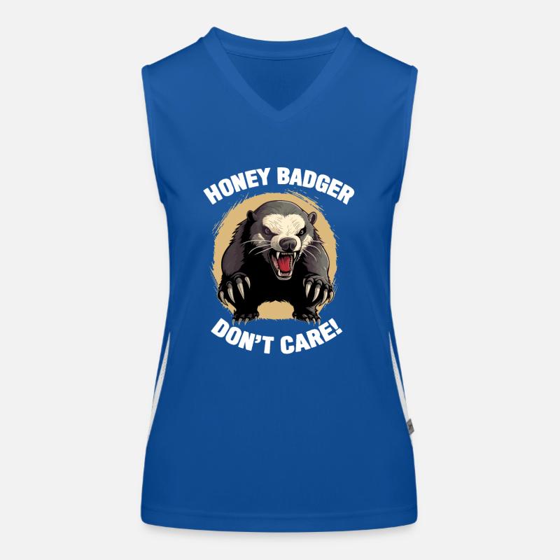 Honey Badger Dont Care Women's Functional Contrast Tank Top