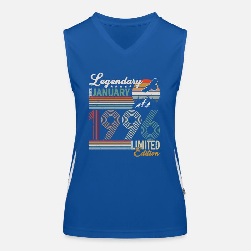 Januar 1996. Geburtstagsgeschenk Januar 1996. Funktionelles Kontrast-Tank Top für Frauen