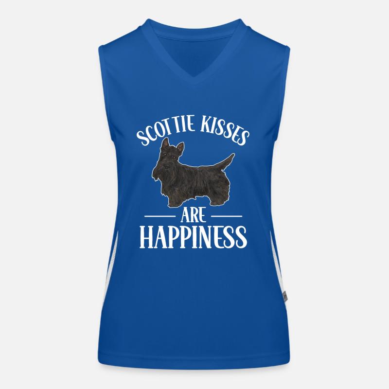 Scottish Terrier Scottie Dog Women's Functional Contrast Tank Top