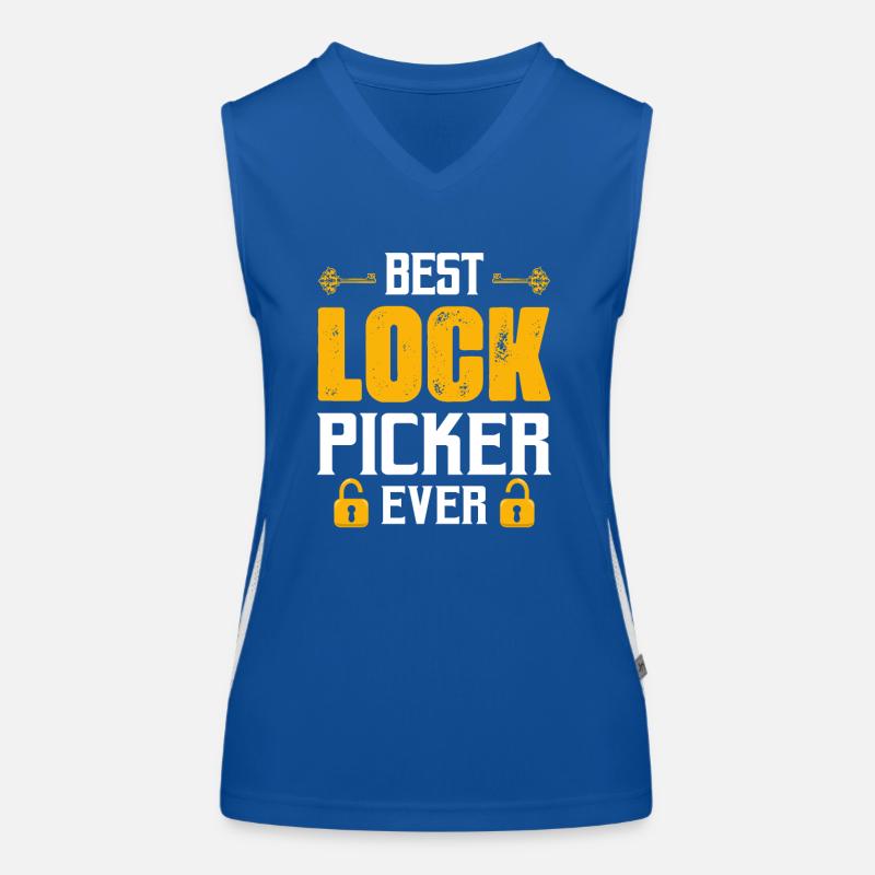 Best Lock Picker Ever Lockpicker Locksmith Women's Functional Contrast Tank Top