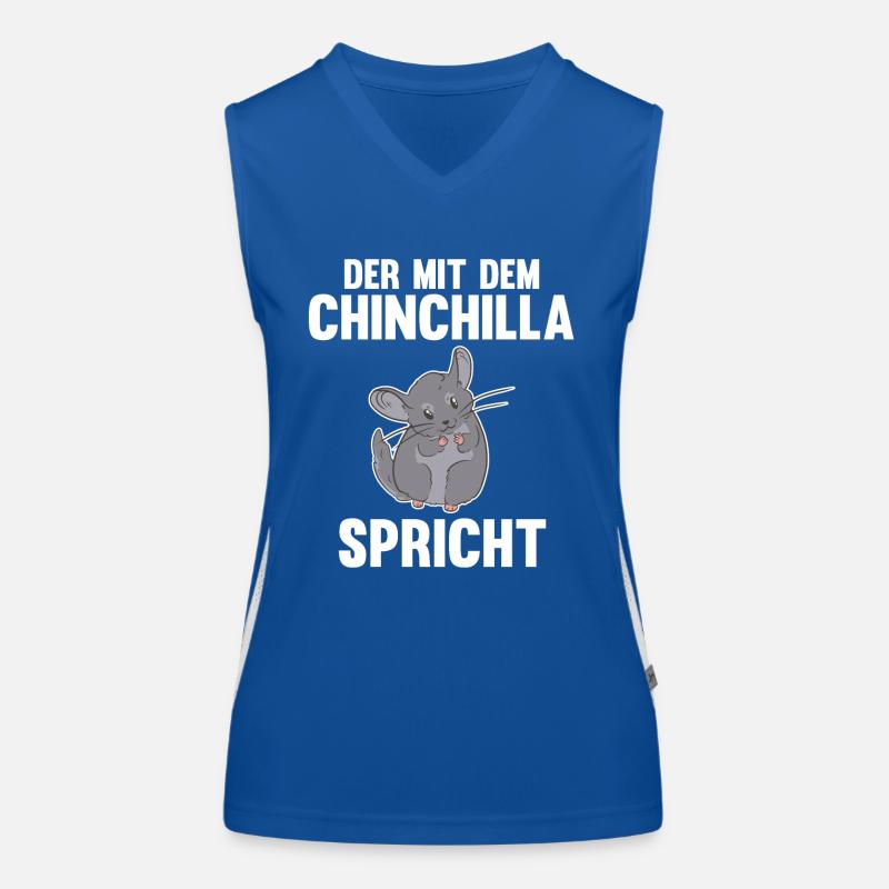 Der mit dem Chinchilla spricht Funktionelles Kontrast-Tank Top für Frauen
