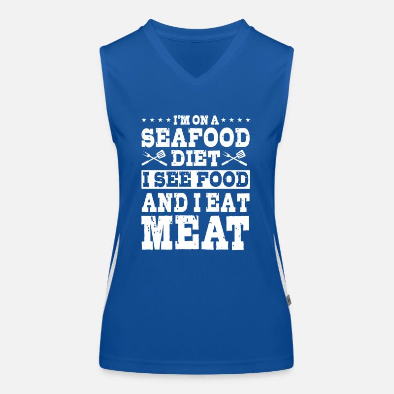 Fleisch Diät Funktionelles Kontrast-Tank Top für Frauen