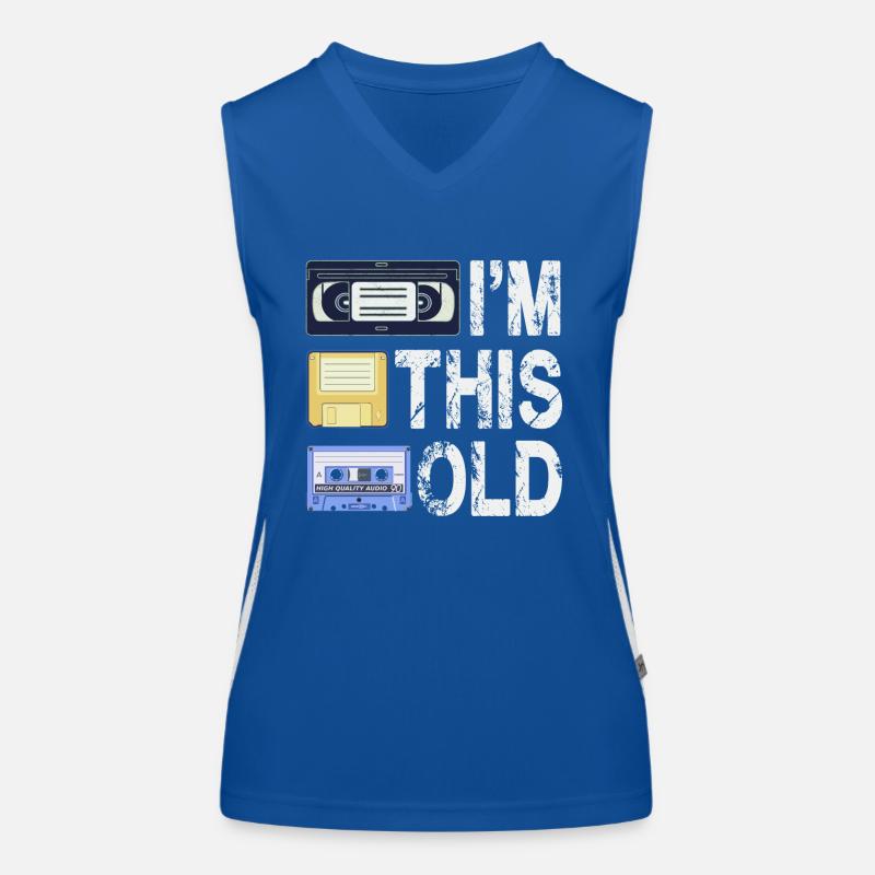 Ich bin so alt Funktionelles Kontrast-Tank Top für Frauen