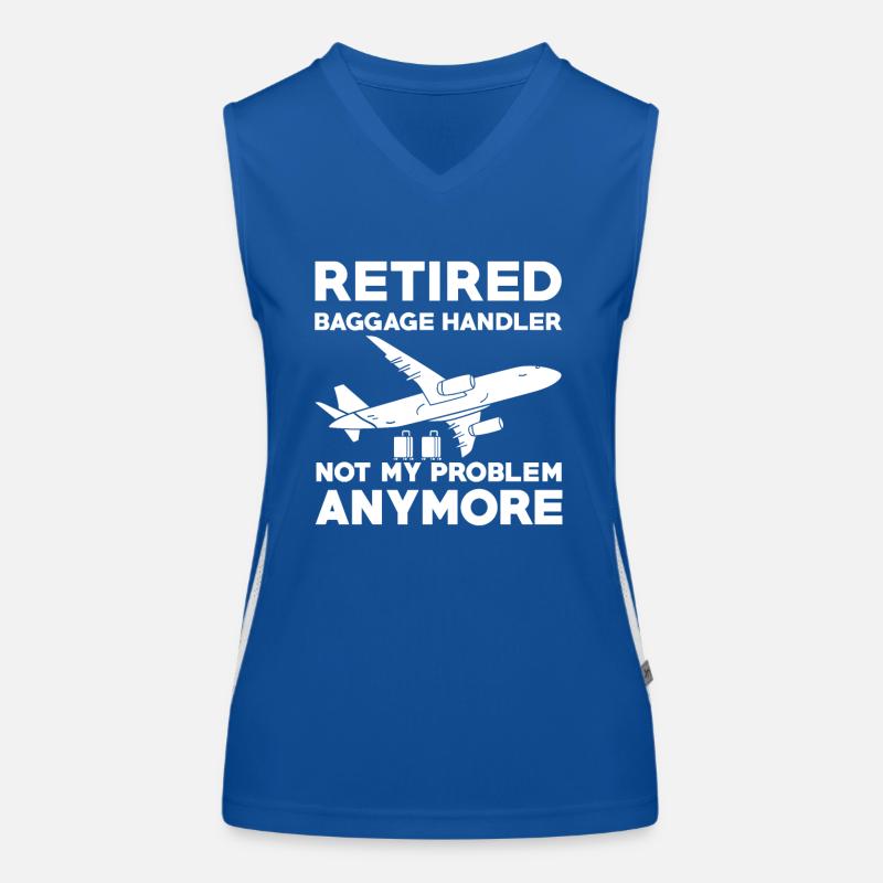 Baggage handler Retired Retirement Women's Functional Contrast Tank Top