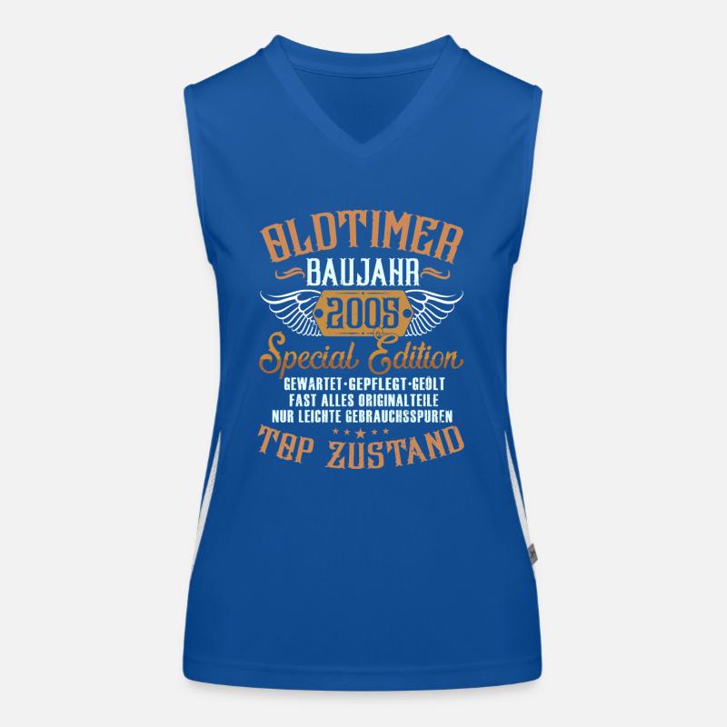 Oldtimer Special Edition Modell 2005 Geburtstag Funktionelles Kontrast-Tank Top für Frauen