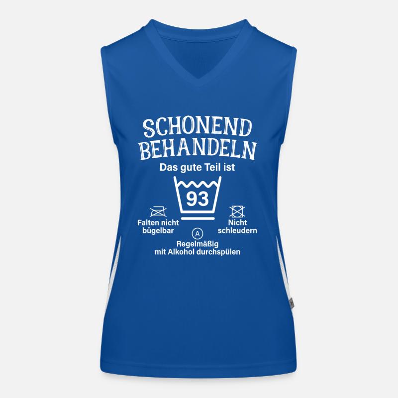 93. Geburtstag Schonend Behandeln 93 Teil Ist 93 Funktionelles Kontrast-Tank Top für Frauen