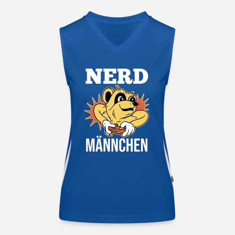Erdmännchen Nerdmännchen Funktionelles Kontrast-Tank Top für Frauen