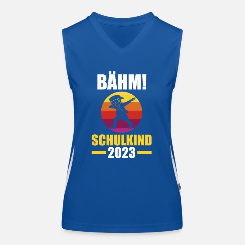 Schulkind 2023 Schulbeginn Einschulung Funktionelles Kontrast-Tank Top für Frauen