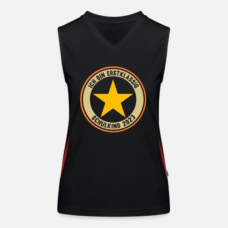 Schulkind 2023 Schulbeginn Einschulung Funktionelles Kontrast-Tank Top für Frauen