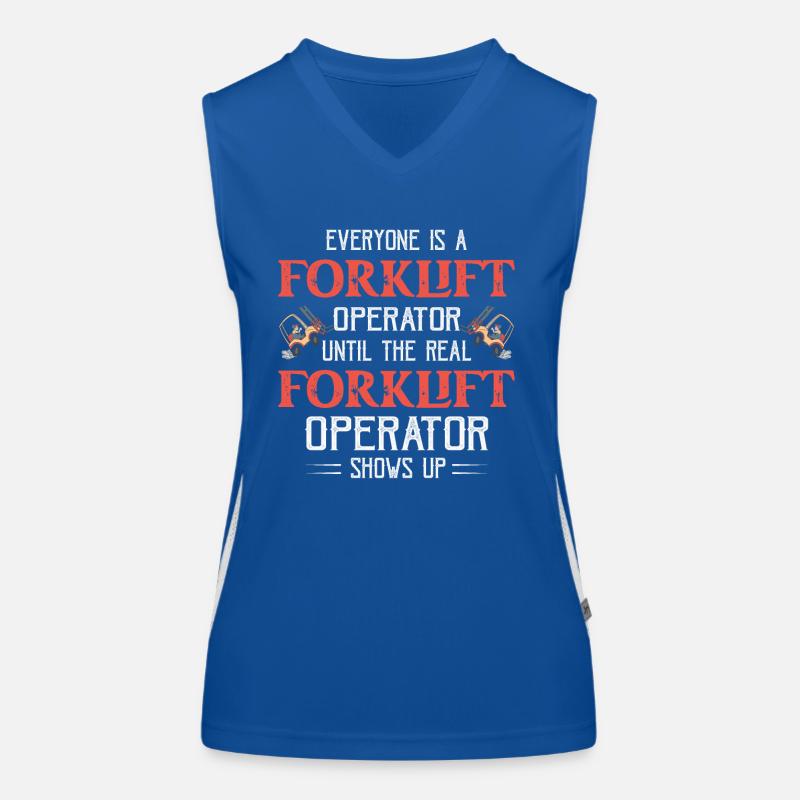 Everyone Is A Forklift Operator Forklifter Women's Functional Contrast Tank Top