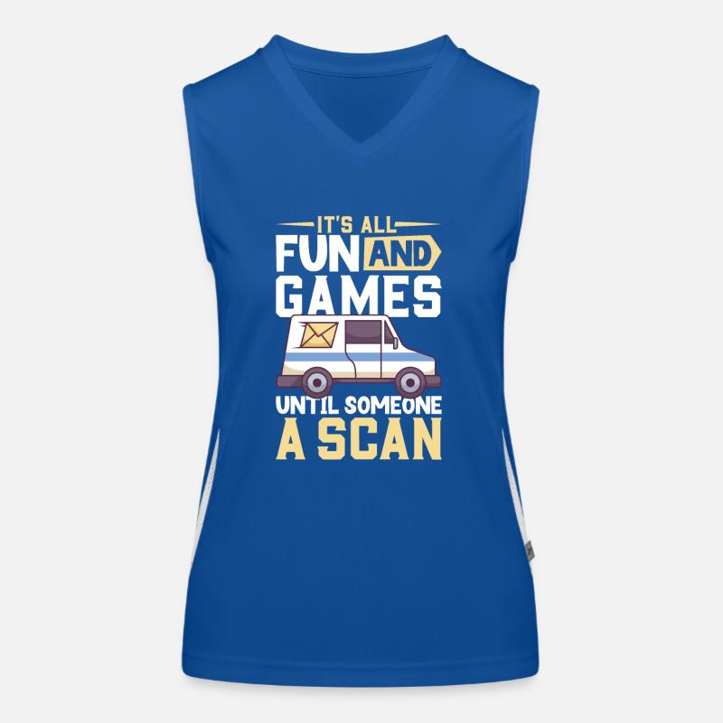 Postal clerk Postlady Postman Post Office Women's Functional Contrast Tank Top