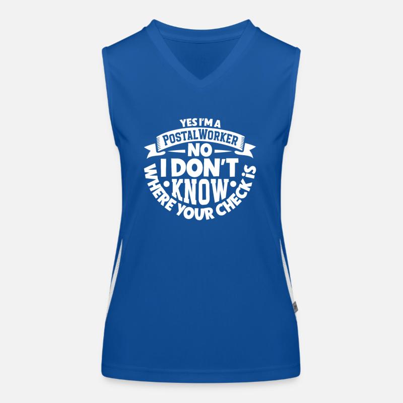 Postal clerk Postlady Postman Post Office Women's Functional Contrast Tank Top