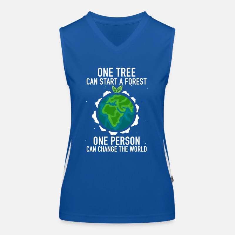 One Tree Can Start a Forest Funktionelles Kontrast-Tank Top für Frauen