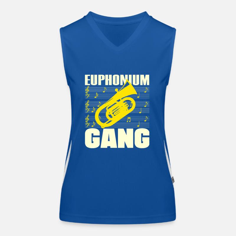 Euphonium Gang Baritone Player Gift Idea Women's Functional Contrast Tank Top