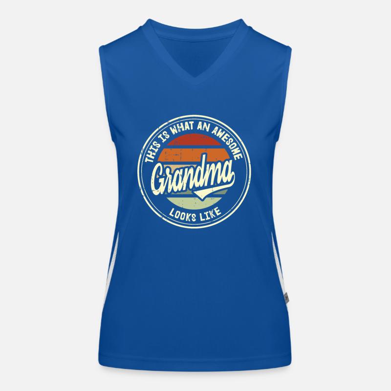 Beste Oma Großmutter der Welt Retro Geschenk Funktionelles Kontrast-Tank Top für Frauen
