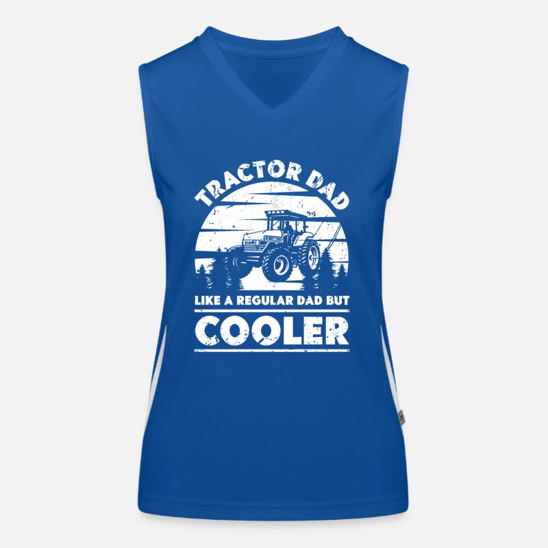 Papa tracteur Comme un père normal, seulement plus cool - Débardeur respirant contrasté Femme