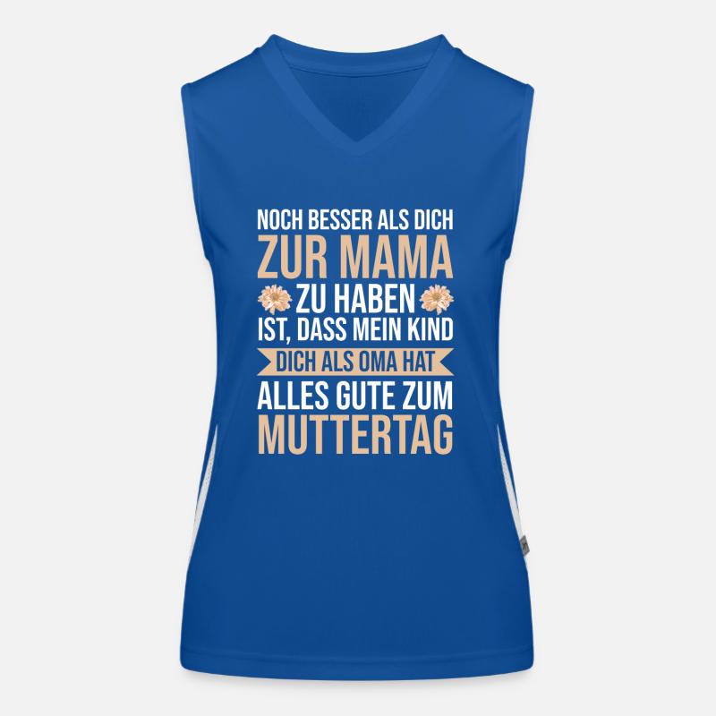 Mutter Muttertag Mama Großmutter Oma Funktionelles Kontrast-Tank Top für Frauen