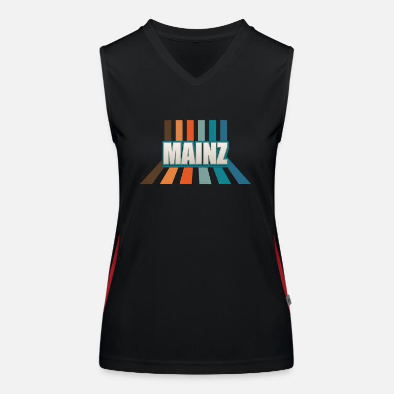 Mainzerin Mainzer Mainz Funktionelles Kontrast-Tank Top für Frauen