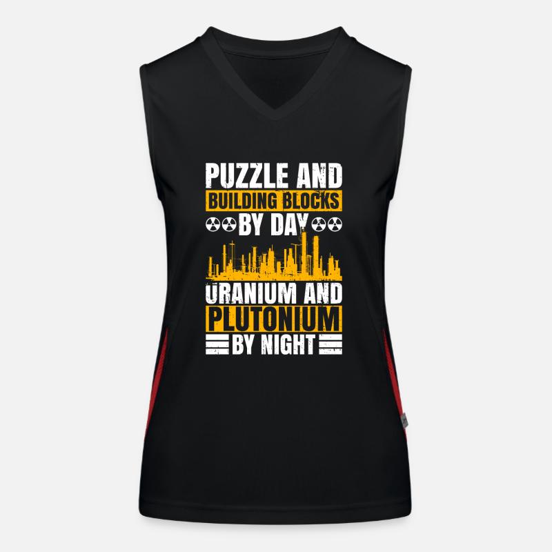 Nuclear Energy Nuclear Engineer Dad Und Nuclear Funktionelles Kontrast-Tank Top für Frauen