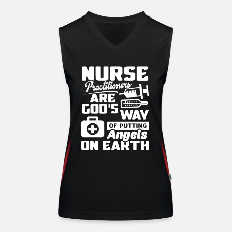 Nurse Practitioner Nurse Practitioner Angels Women's Functional Contrast Tank Top