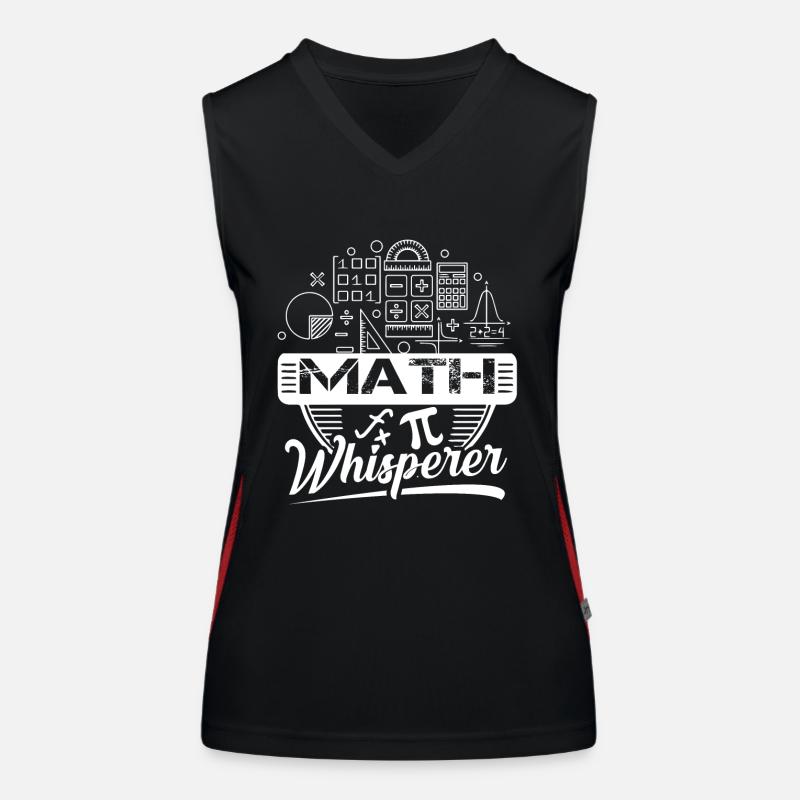 Mathematician Mathematician Math Whisperer Women's Functional Contrast Tank Top