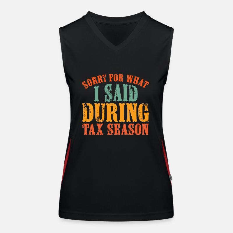Steuersaison Cpa Buchhalter Geschenk Steuertag Funktionelles Kontrast-Tank Top für Frauen