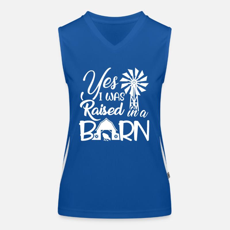 Ja, ich bin in einer Scheune aufgewachsen - Funktionelles Kontrast-Tank Top für Frauen