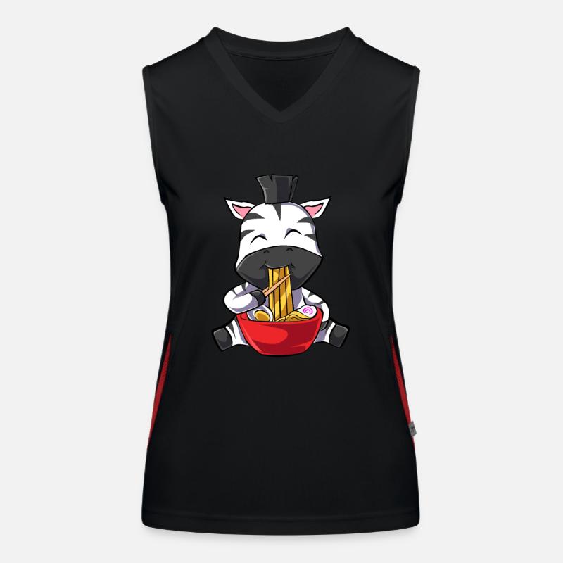 Zebra Funktionelles Kontrast-Tank Top für Frauen