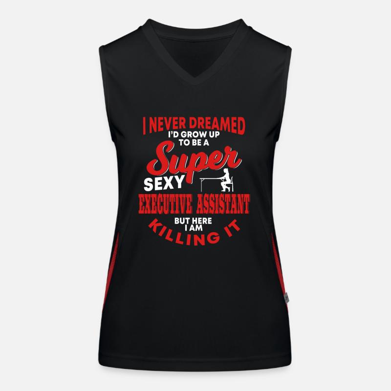 Vorstandsassistentin Funktionelles Kontrast-Tank Top für Frauen