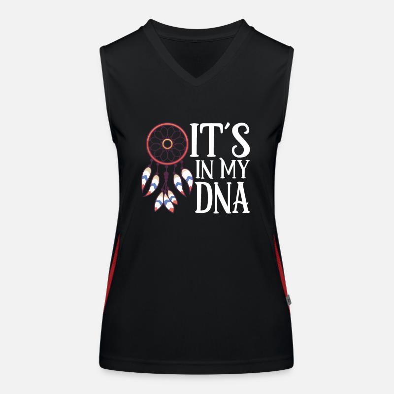 Indische Ureinwohner Geschichte Der Indigenen Funktionelles Kontrast-Tank Top für Frauen