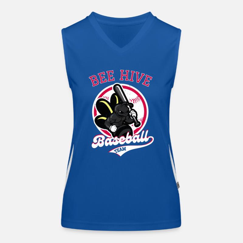 Baseball Retro Logo Women's Functional Contrast Tank Top