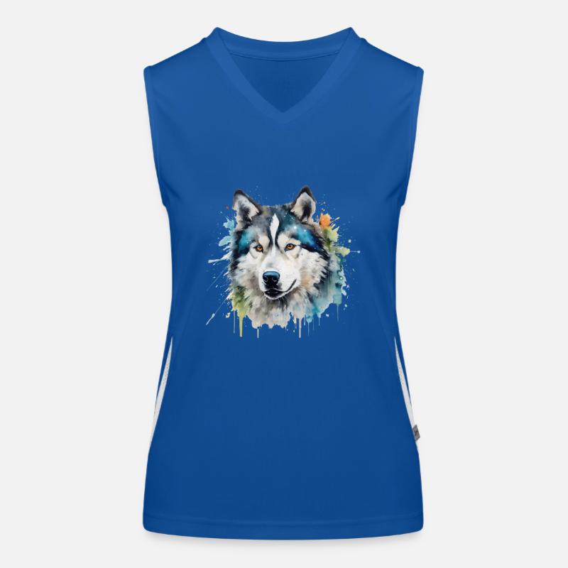 Malamute d’Alaska Débardeur respirant contrasté Femme