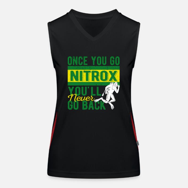 Once dived with Nitrox, there's no turning back Women's Functional Contrast Tank Top
